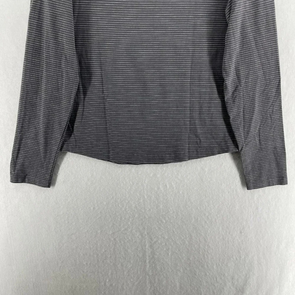 Penguin Munsingwear Henley Shirt Men's Sz S Gray Round Neck Striped Long Sleeve - Picture 7 of 11